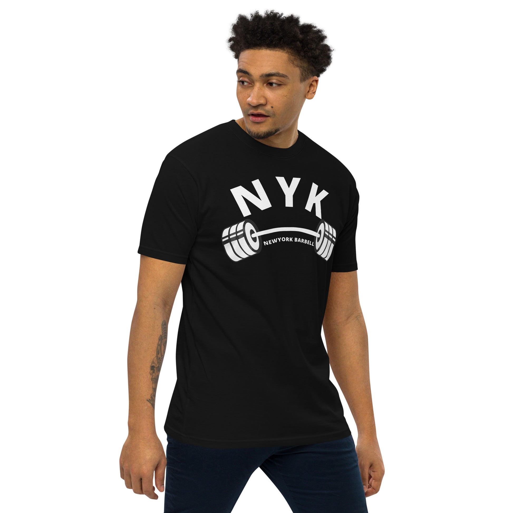 men tshirts - barbell - tees - graphic tees - newyork - gym - workout - online shopping