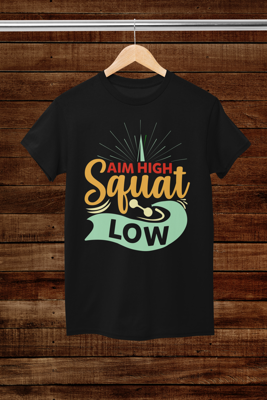 AIM High Squat Low Unisex Tshirt