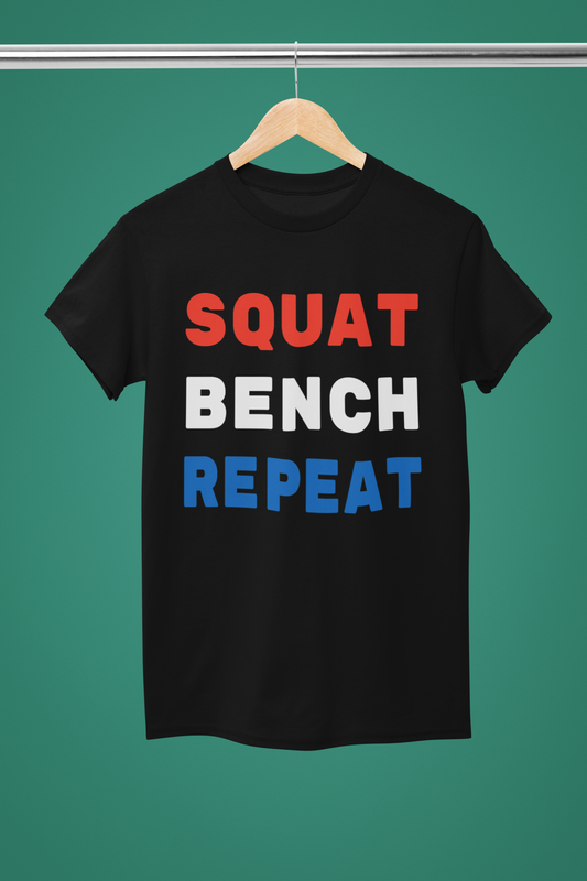 Squat Bench Repeat t-shirt