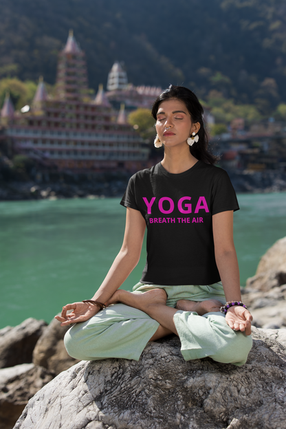 Yoga Breath the Air  Unisex Tshirt