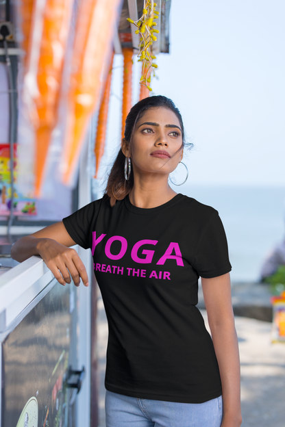 Yoga Breath the Air  Unisex Tshirt