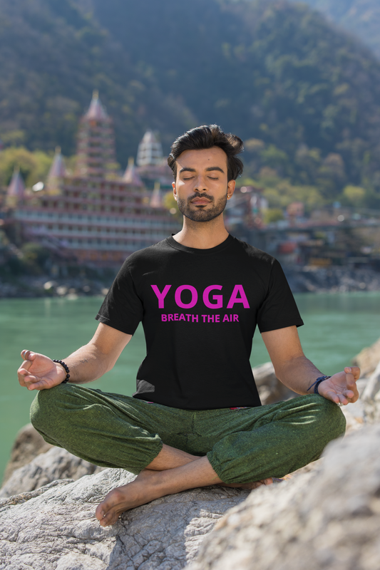 Yoga Breath the Air  Unisex Tshirt